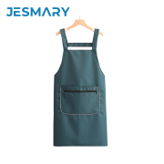 Tạp dề nail trơn đơn giản có khóa kéo